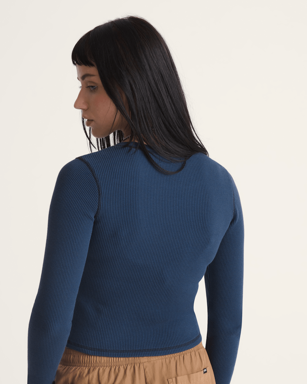 Vans Waffle Long Sleeve in DRESS BLUES