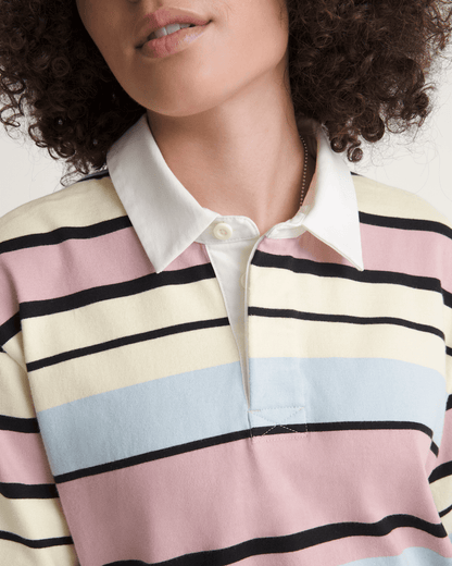 Vans Rugby Shirt in Misty Mauve Red