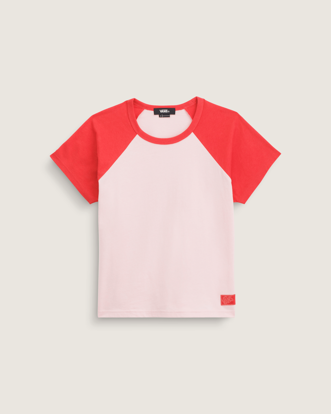 Vans Gracie Raglan T-Shirt in Coral Blush Pink