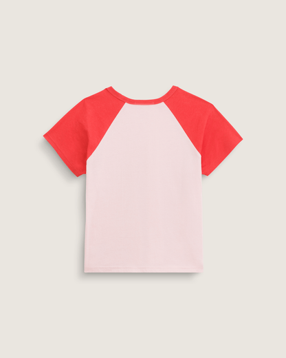 Vans Gracie Raglan T-Shirt in Coral Blush Pink