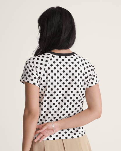 Vans Gracie Raglan T-Shirt in Blanc De Blanc White