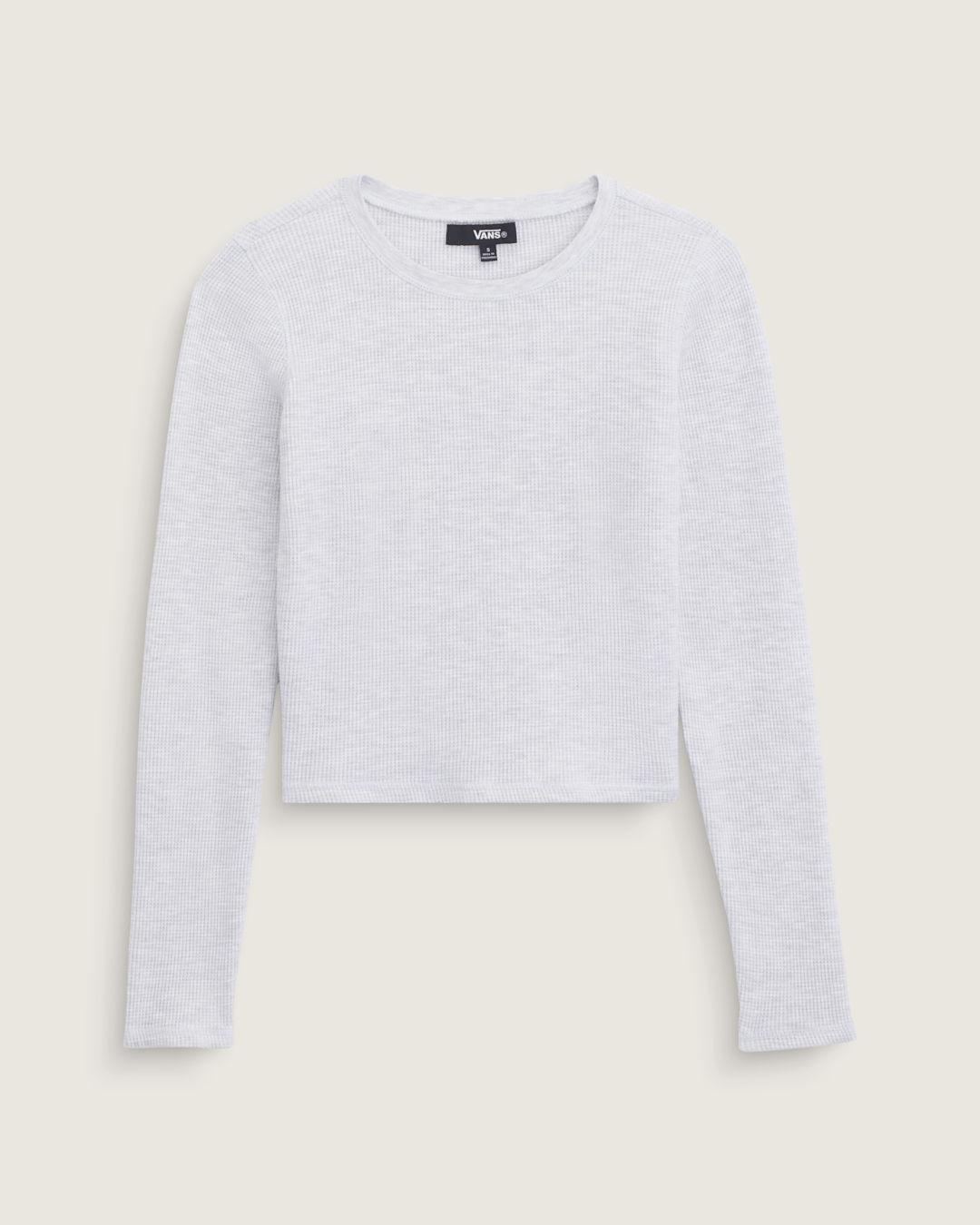 Vans Waffle Long Sleeve in WHITE HEATHER