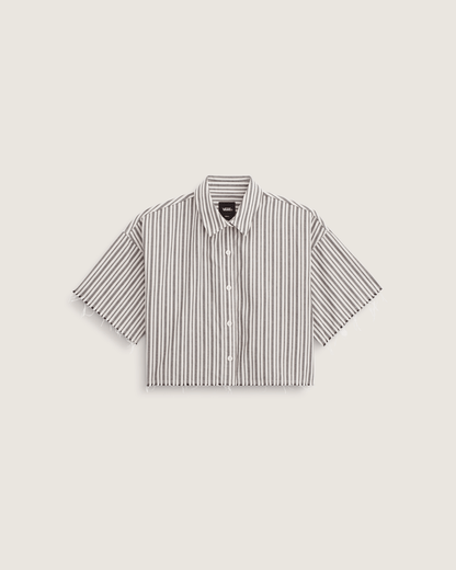 Vans Crop Shirt in Black-White