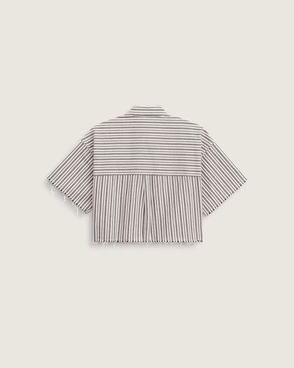 Vans Crop Shirt in Black-White