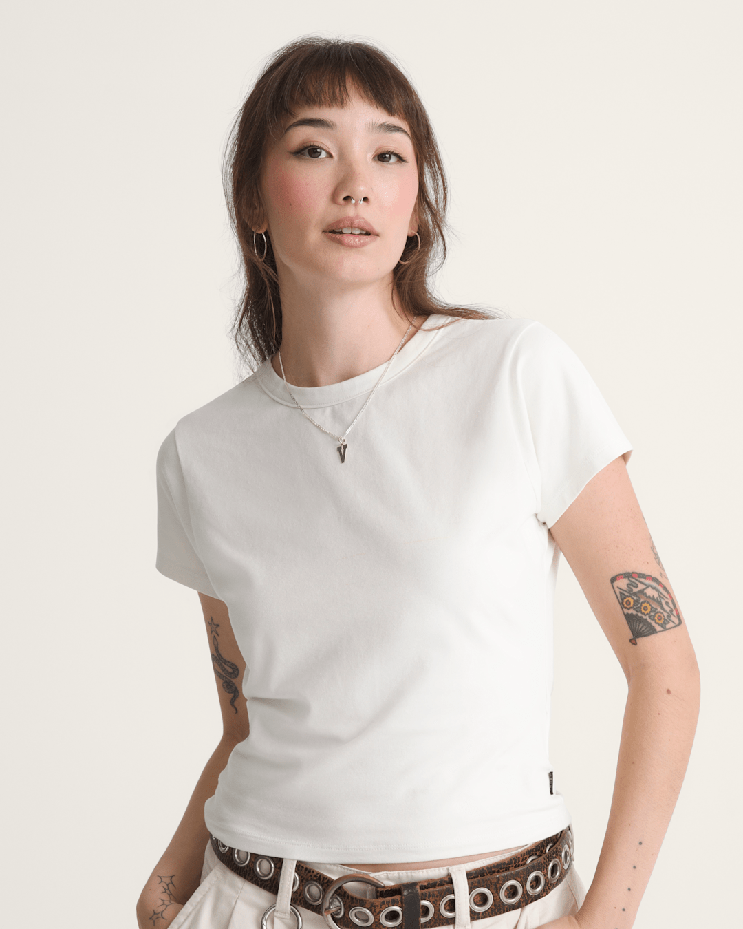 Vans Jersey Knit Shirt in Marshmallow White