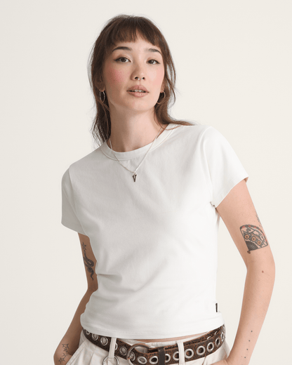 Vans Jersey Knit Shirt in Marshmallow White