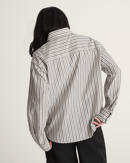 Vans Utility Stripe Shirt in Black-White