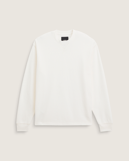 Vans Navigate Long Sleeve Thermal Shirt in Egret White
