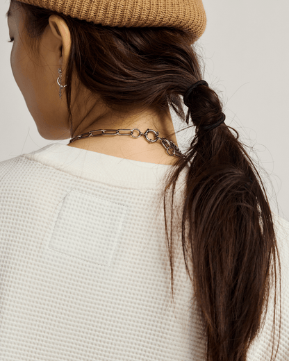 Vans Navigate Long Sleeve Thermal Shirt in Egret White