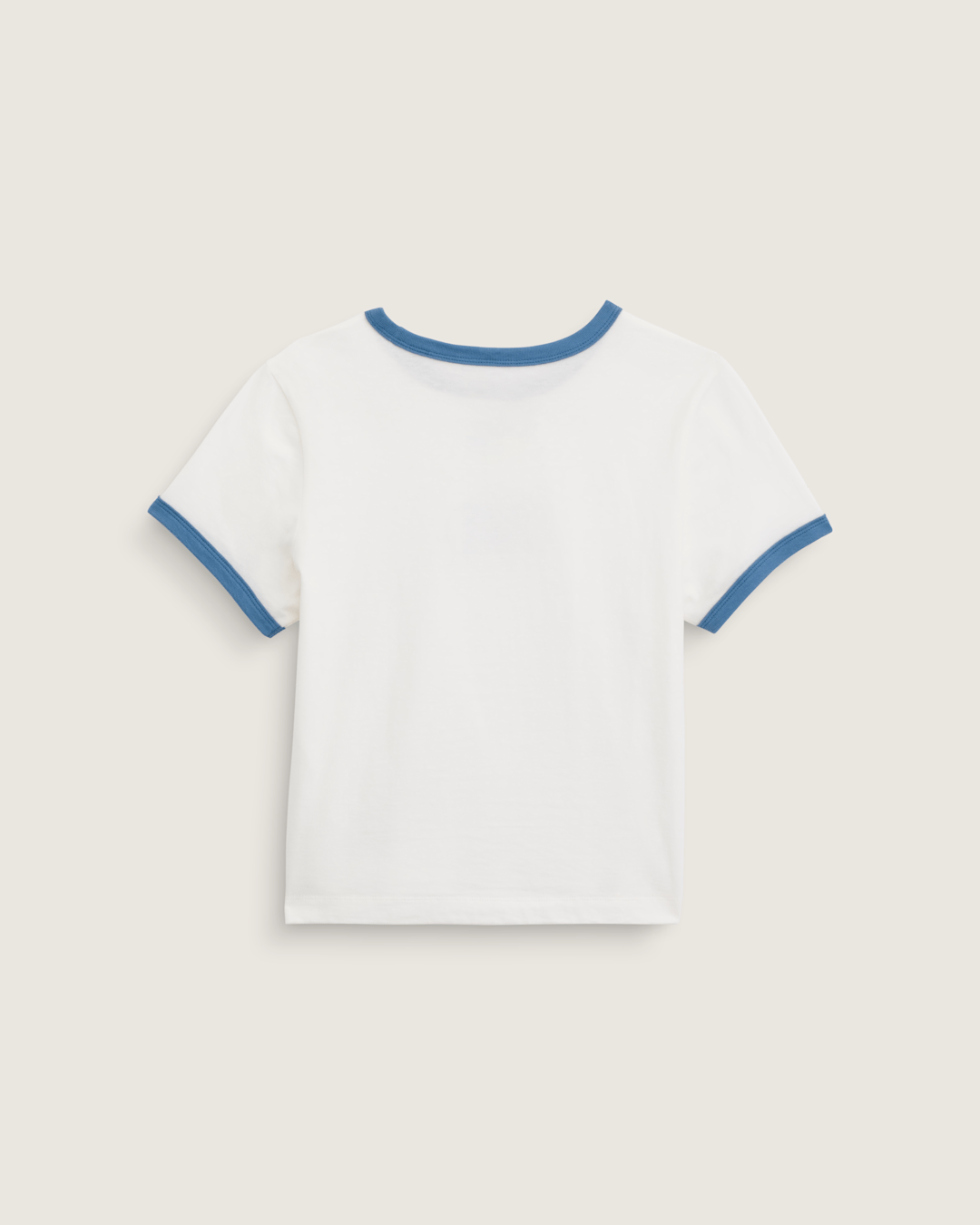 Vans Circle V Ringer Tee in Egret
