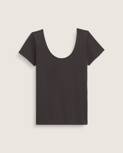 Vans Double Scoop T-Shirt in Faded Black
