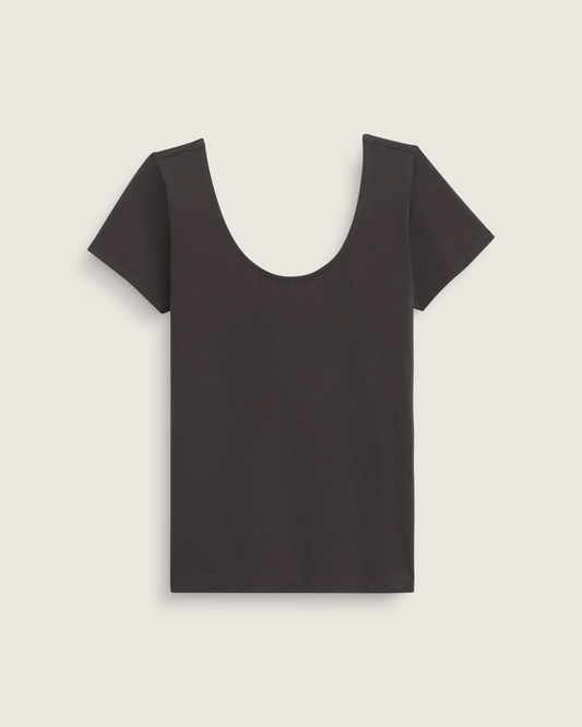 Vans Double Scoop T-Shirt in Faded Black