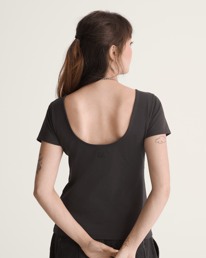 Vans Double Scoop T-Shirt in Faded Black
