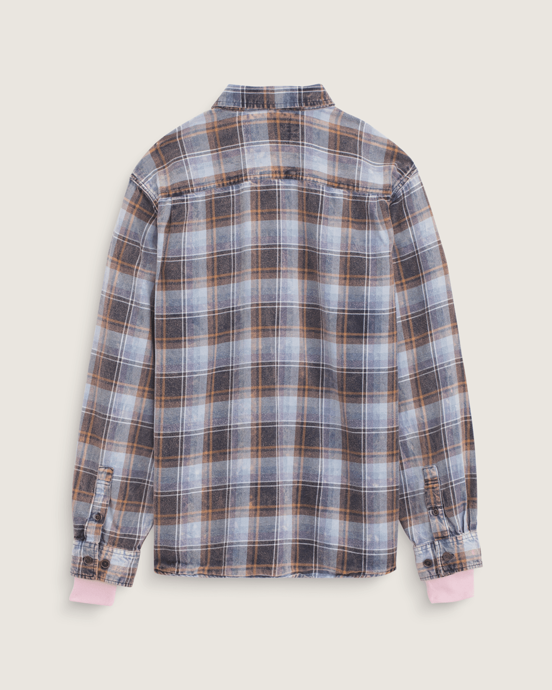 Vans Waffle Shop Reimagined 2Fer Flannel Shirt in Grey / Blue