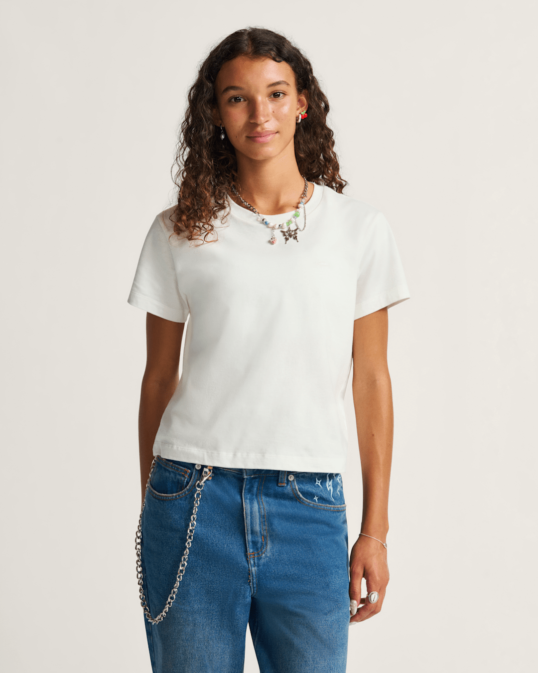 Vans Salton T-Shirt in Marshmallow White