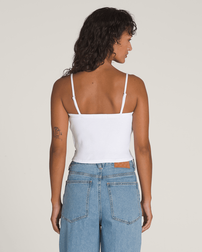 Vans Drew Rib Tube Top in White