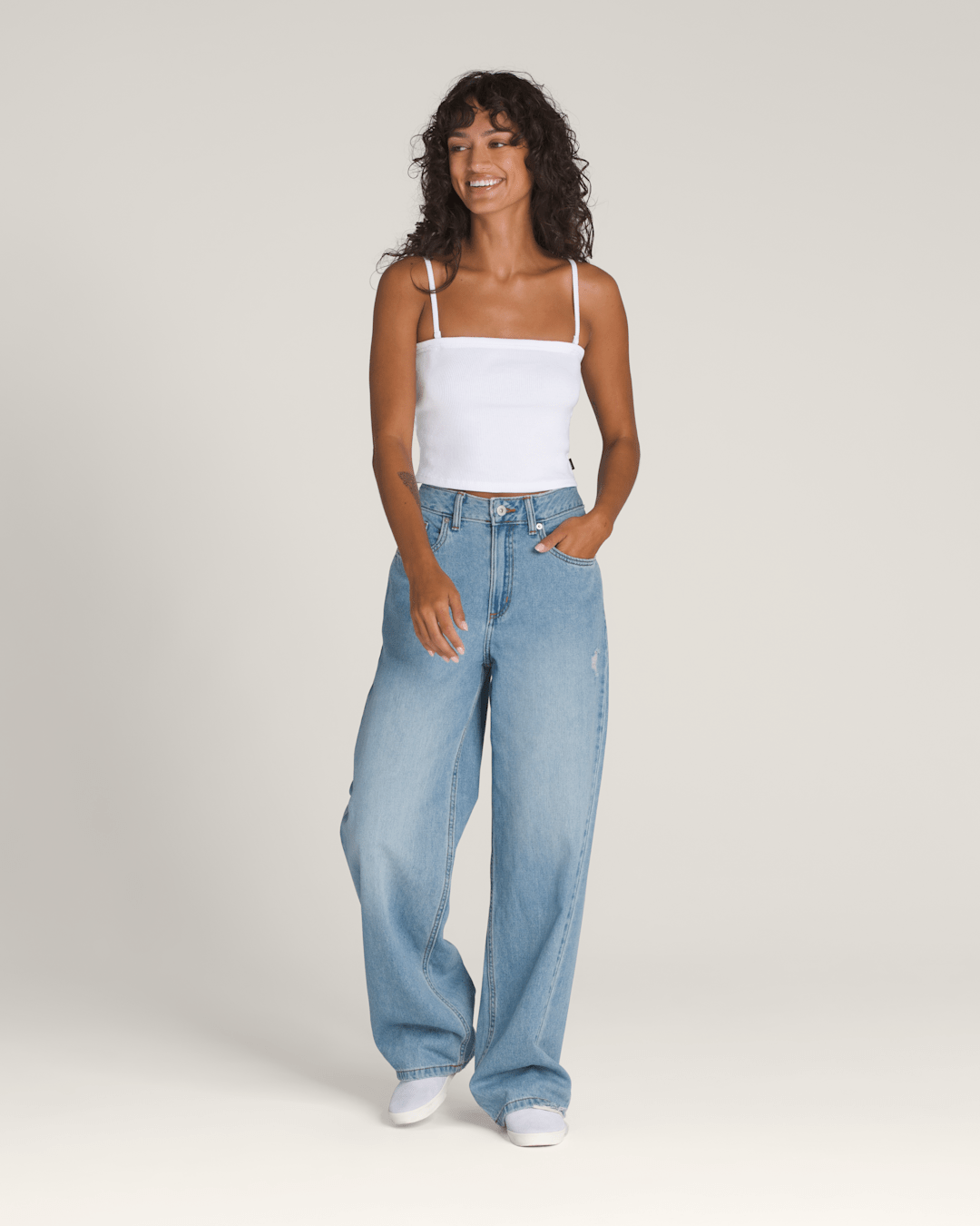 Vans Drew Rib Tube Top in White