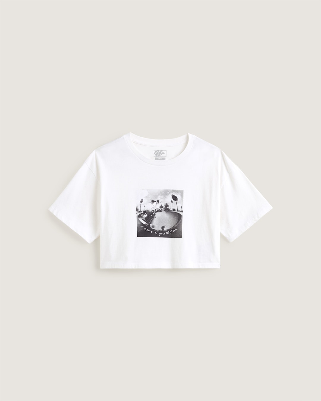 Vans Rhythm Relaxed Crop T-Shirt in White
