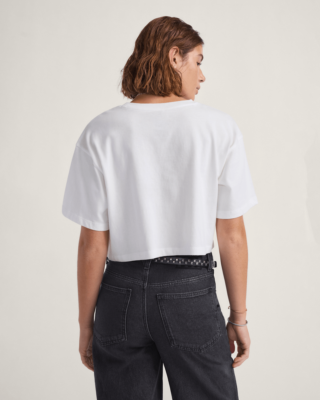 Vans Rhythm Relaxed Crop T-Shirt in White