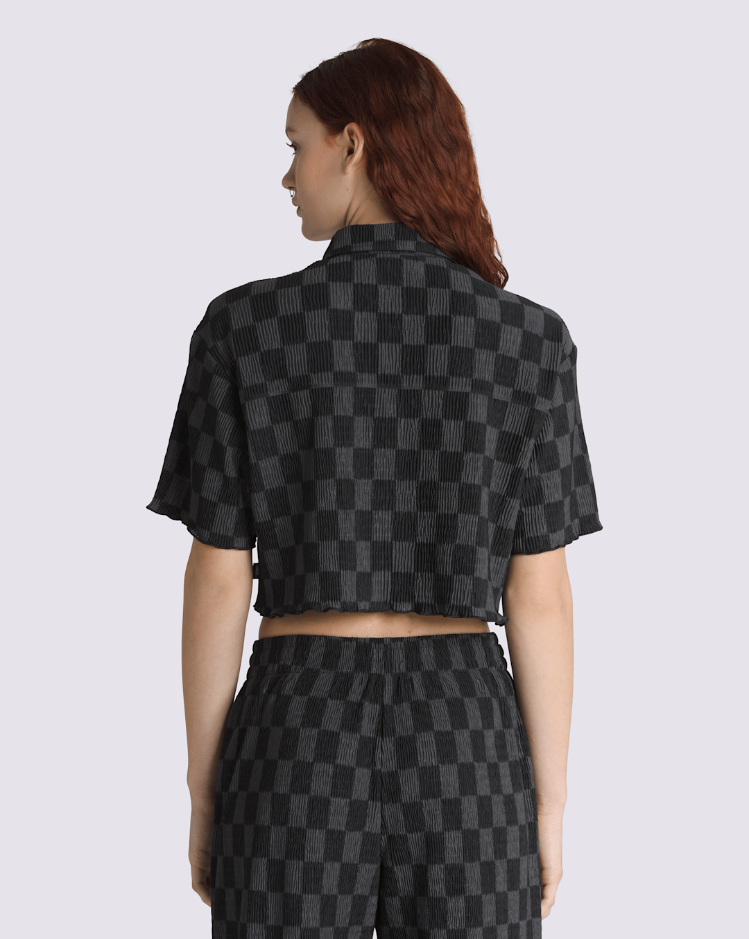 Vans Wren Checkerboard Shirt in Checkerboard Black / Grey