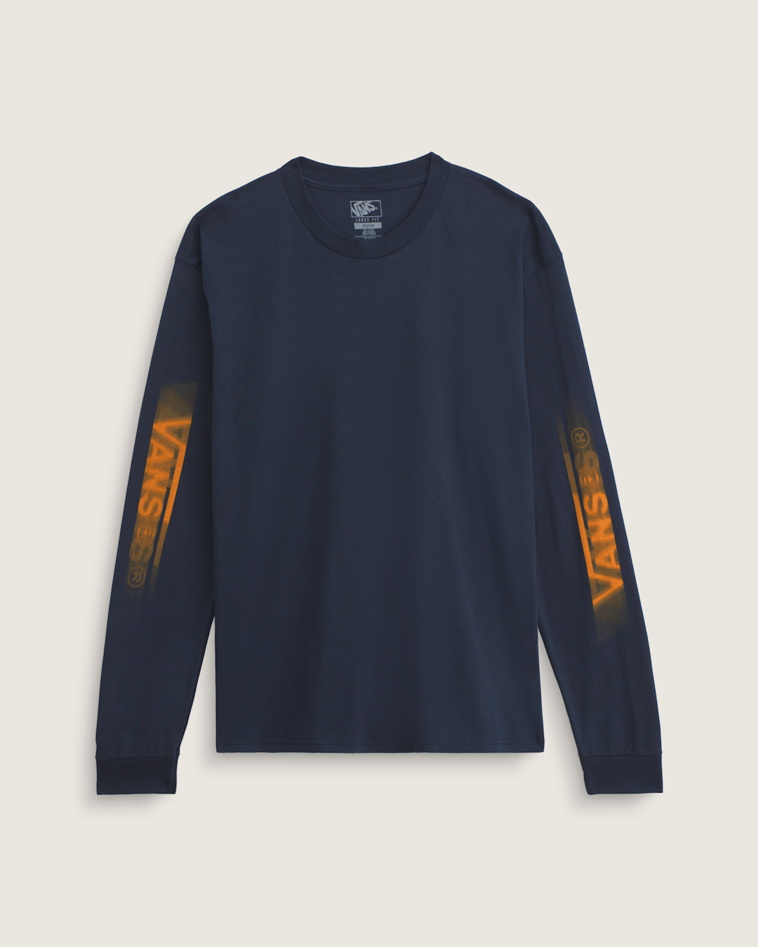 Vans Blur Drop Long Sleeve T-Shirt in Navy