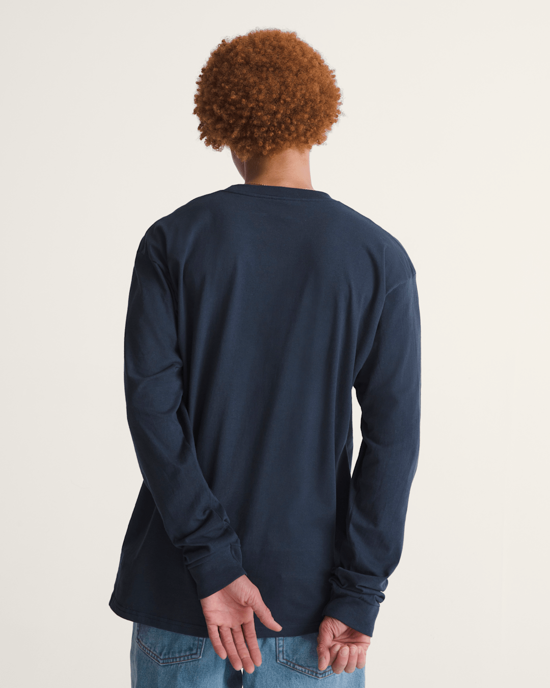 Vans Blur Drop Long Sleeve T-Shirt in Navy