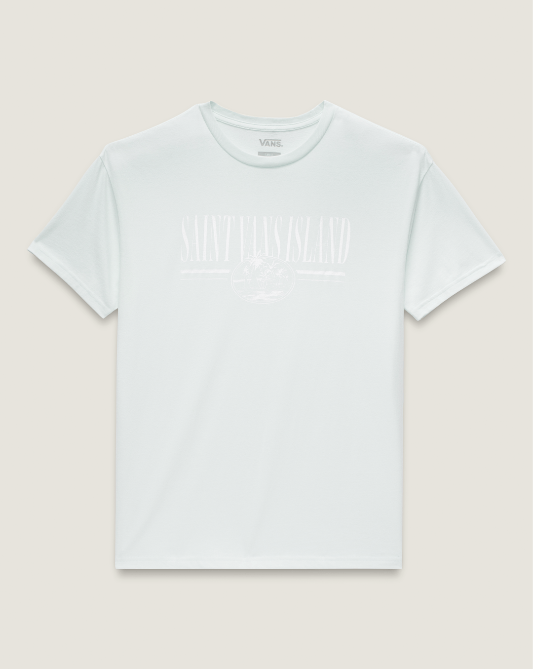Vans Vintage Retro Isle T-Shirt in White Mint