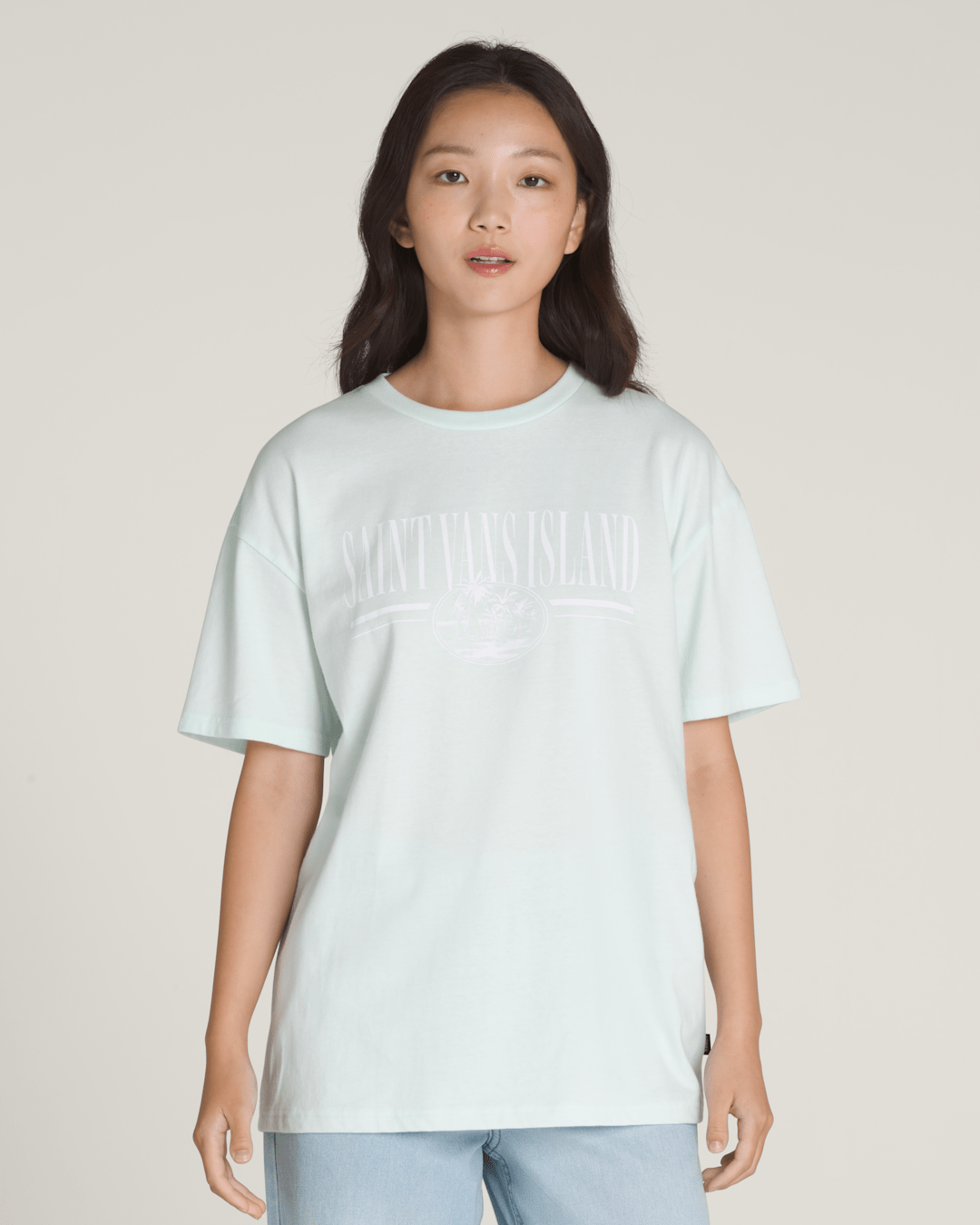 Vans Vintage Retro Isle T-Shirt in White Mint