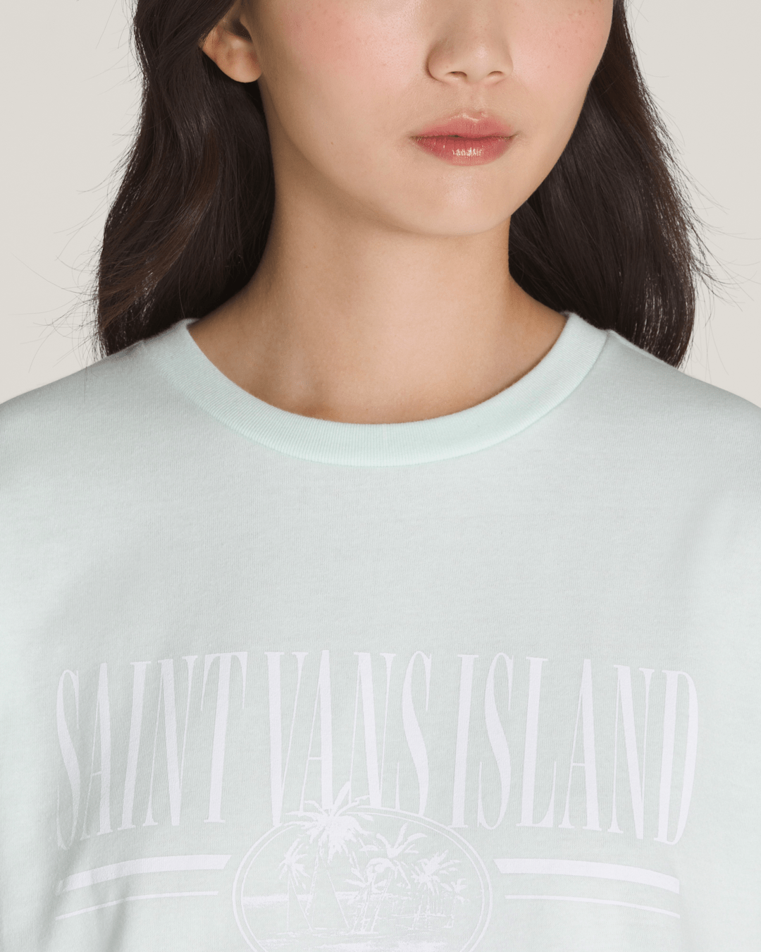 Vans Vintage Retro Isle T-Shirt in White Mint