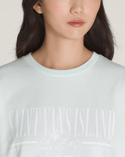 Vans Vintage Retro Isle T-Shirt in White Mint