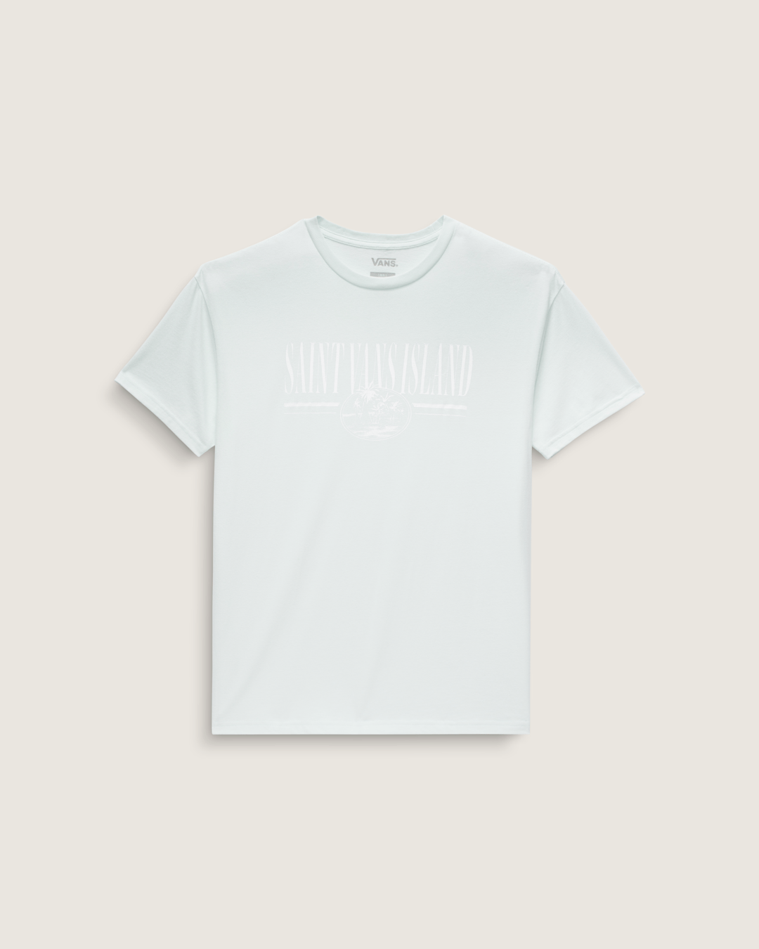 Vans Vintage Retro Isle T-Shirt in White Mint
