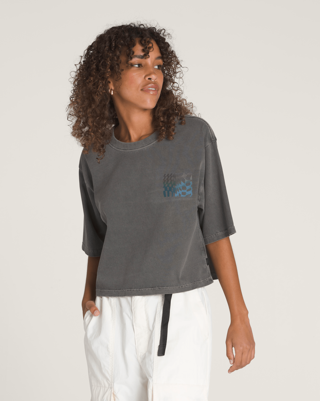 Vans Wildthorn Reflective T-Shirt in Faded Black