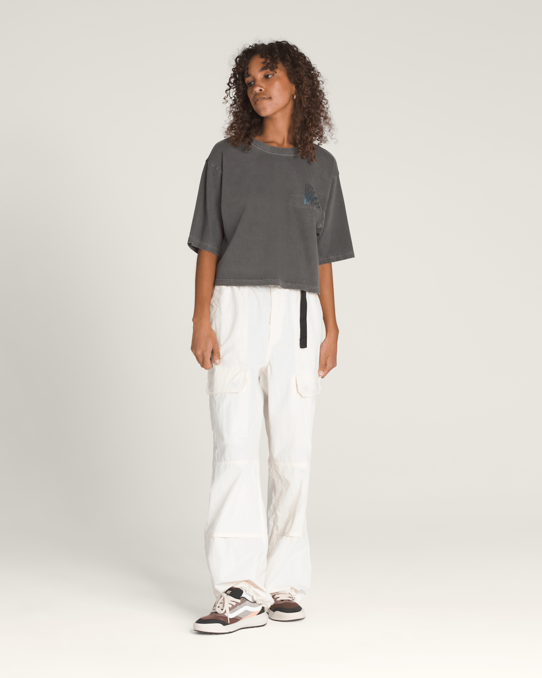 Vans Wildthorn Reflective T-Shirt in Faded Black