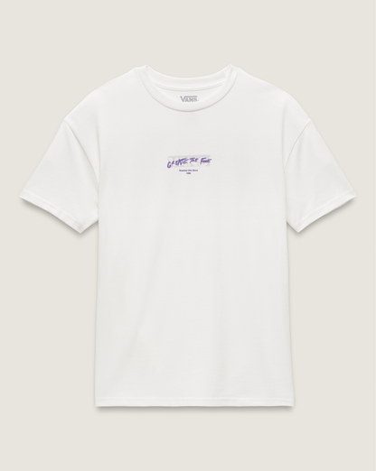 Vans Firemade T-Shirt in White / Purple