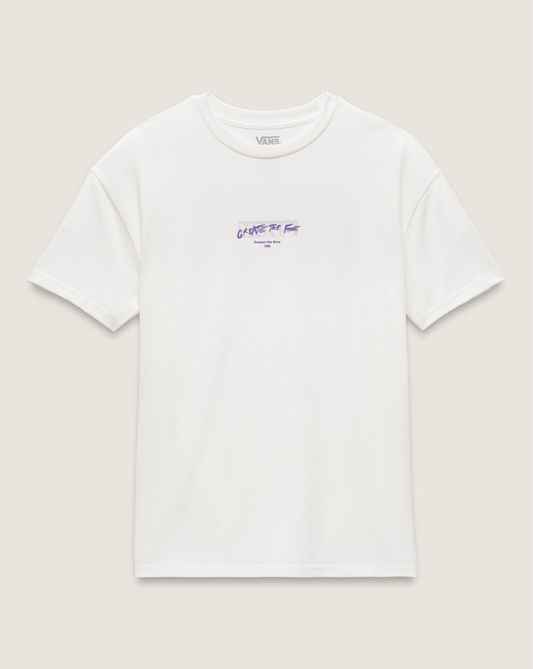 Vans Firemade T-Shirt in White / Purple