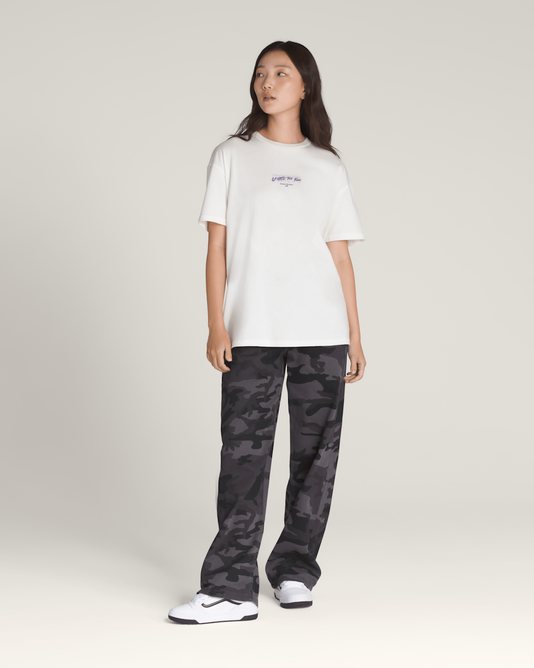 Vans Firemade T-Shirt in White / Purple