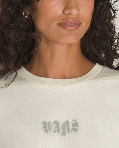 Vans Grafitti Nightwash T-Shirt in Lemon Icing Cream White