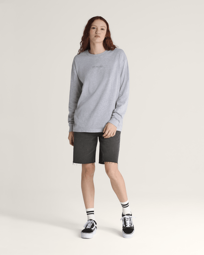 Vans Disco Nights Long Sleeve T-Shirt in Heather Grey