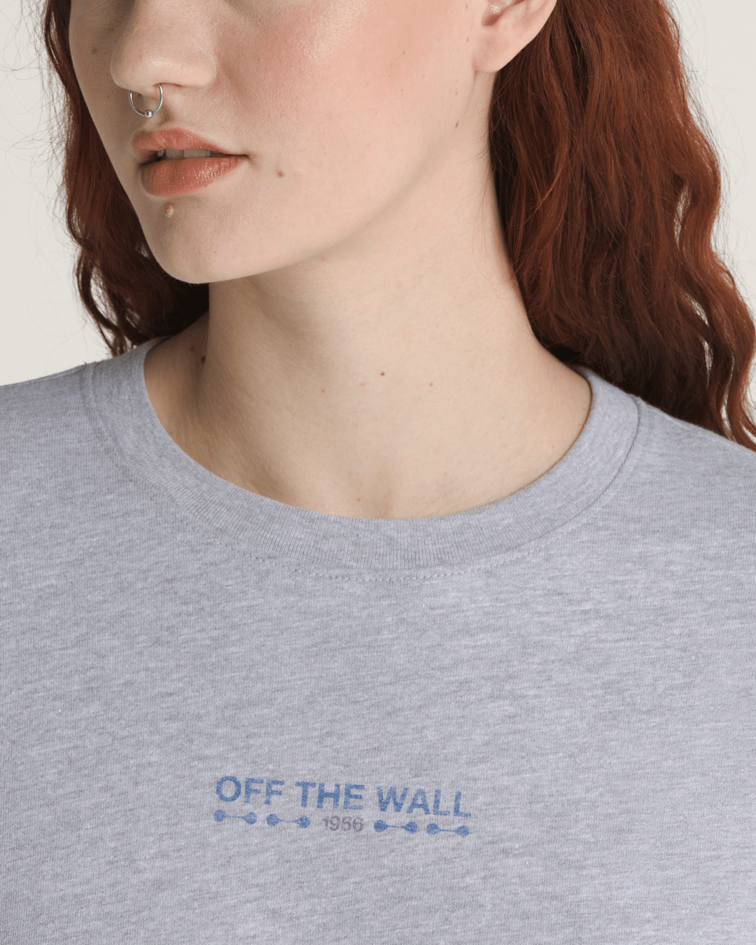 Vans Disco Nights Long Sleeve T-Shirt in Heather Grey