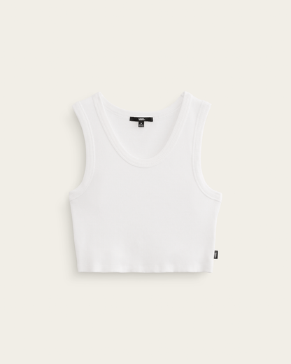 Vans Drew Rib Tank Top in White