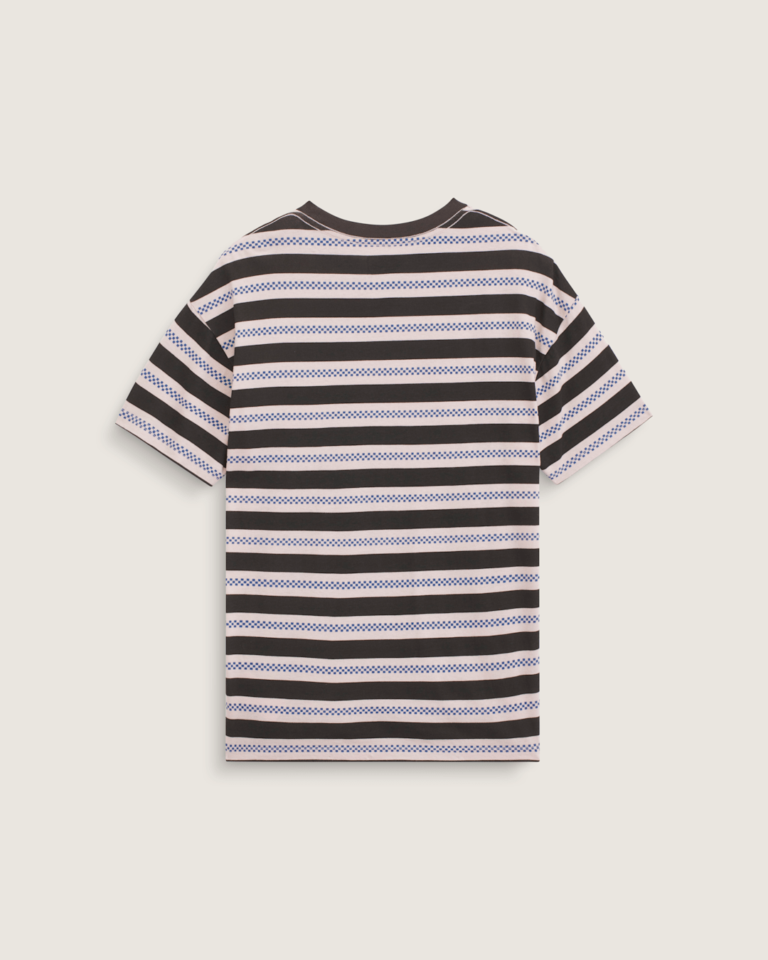 Vans Salton Stripe Checkerboard T-Shirt in Checkerboard Sepia Rose Pink / Black