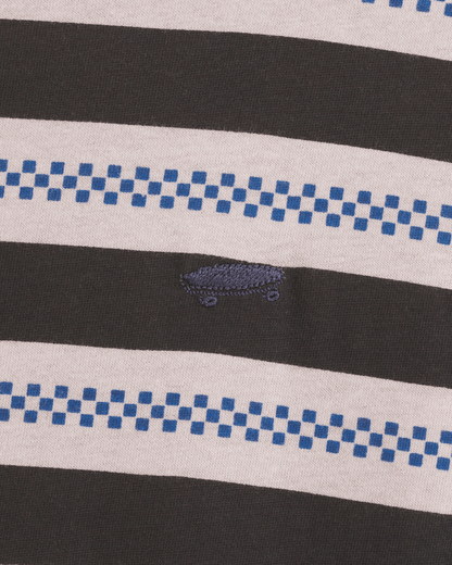 Vans Salton Stripe Checkerboard T-Shirt in Checkerboard Sepia Rose Pink / Black
