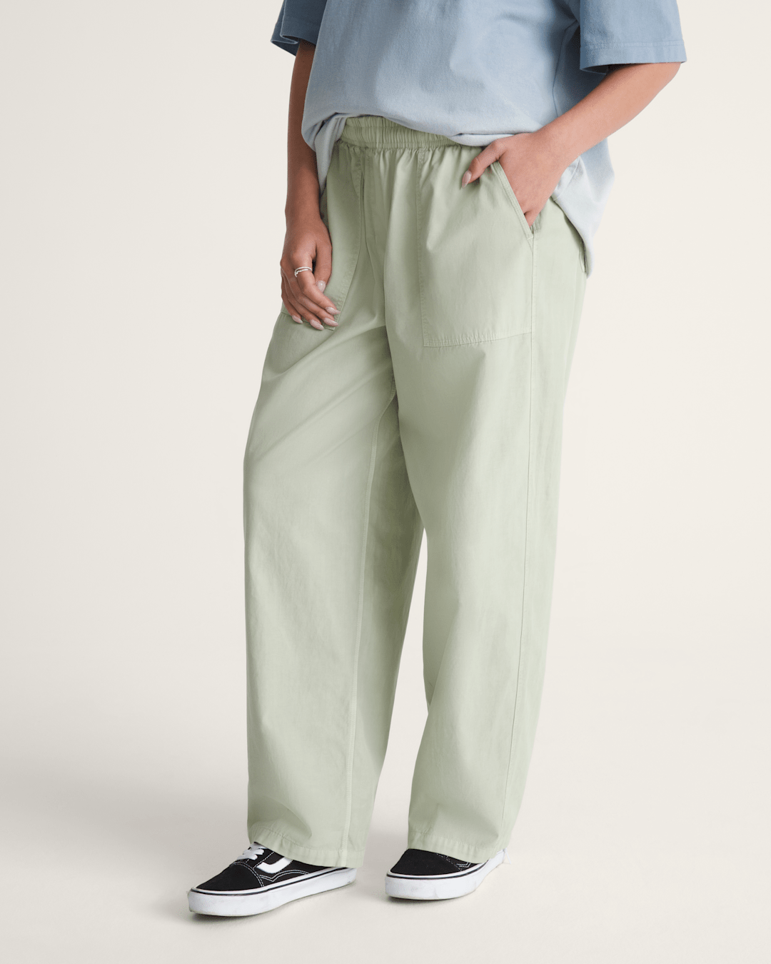 Vans Barrel Pants in Soft Sage Green