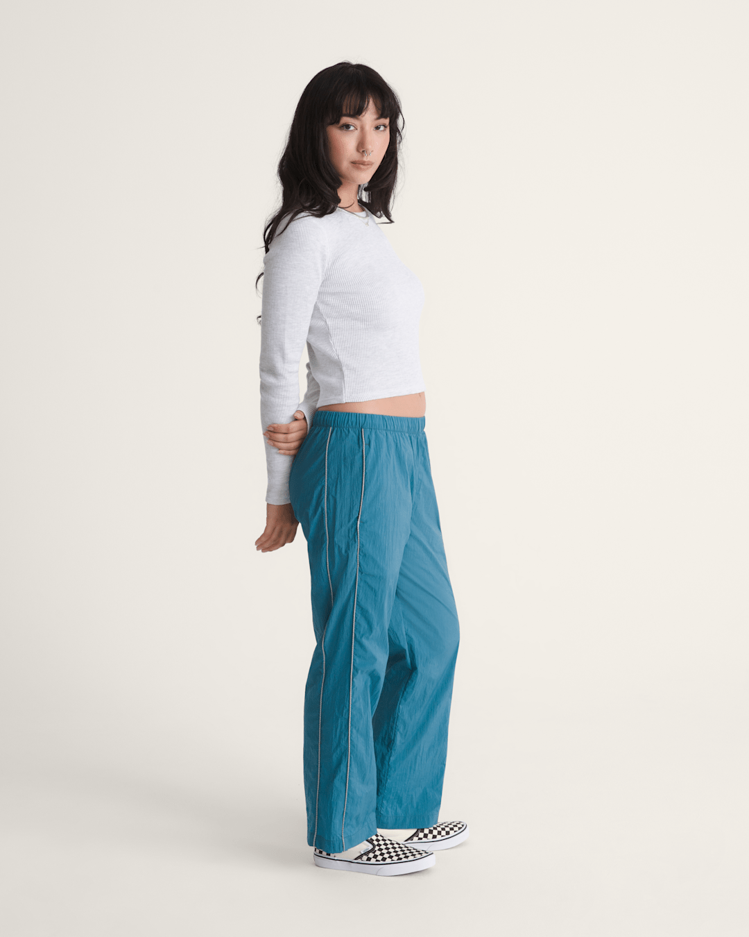 Vans Nyla Track Pants in Stv Navy Blue