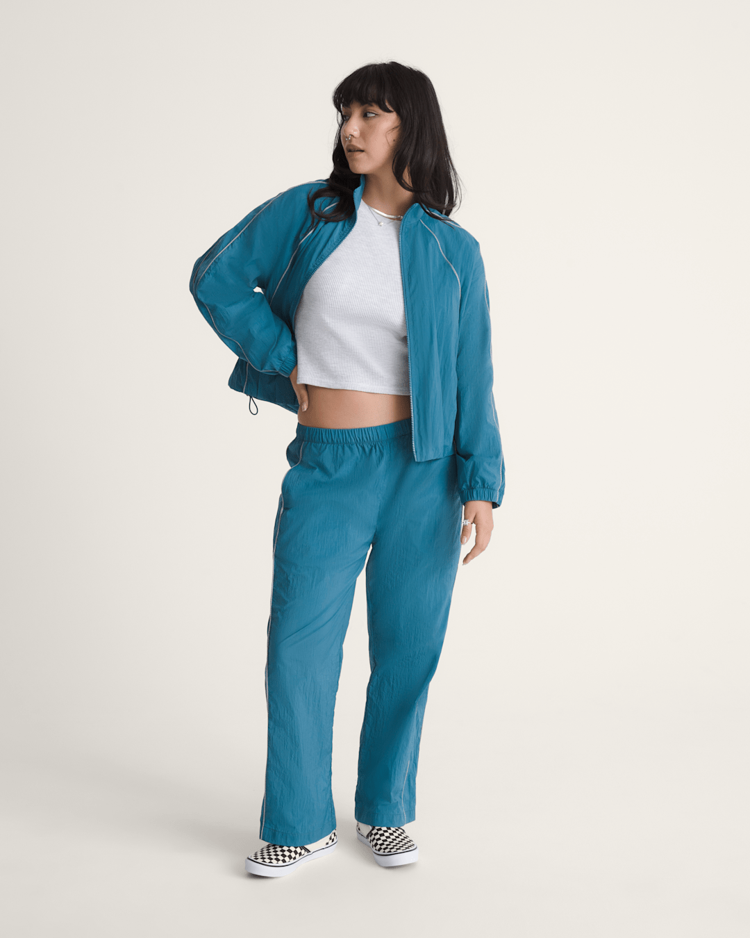 Vans Nyla Track Pants in Stv Navy Blue