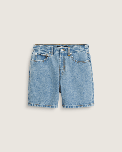 Vans Check-5 Mid Rise Shorts in Stonewash Blue