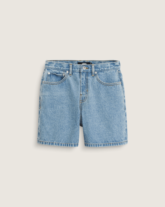 Vans Check-5 Mid Rise Shorts in Stonewash Blue