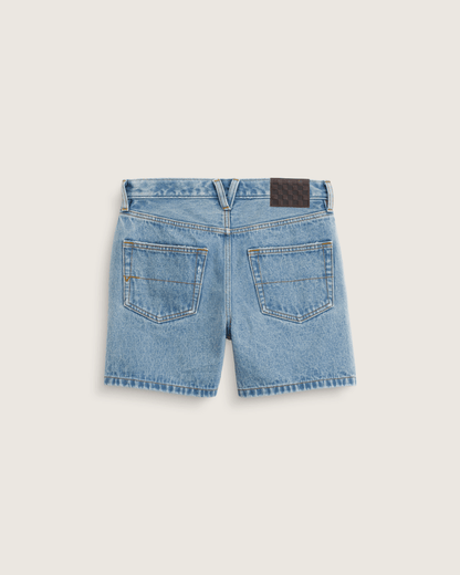 Vans Check-5 Mid Rise Shorts in Stonewash Blue