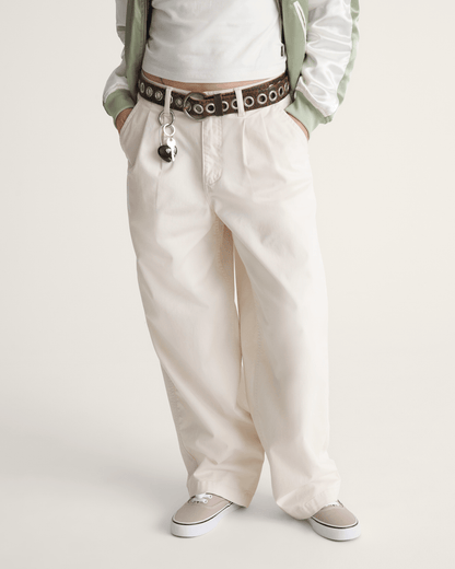 Vans Pleated Pants in Turtledove White
