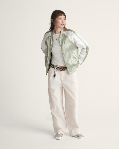 Vans Pleated Pants in Turtledove White